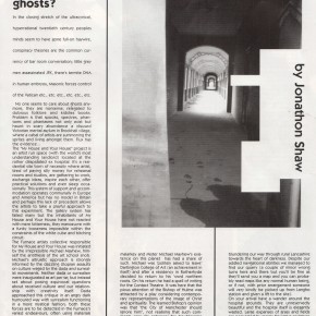 Does anyone still believe in ghosts?, Flux Magazine, by Jonnathan Shaw June 1995